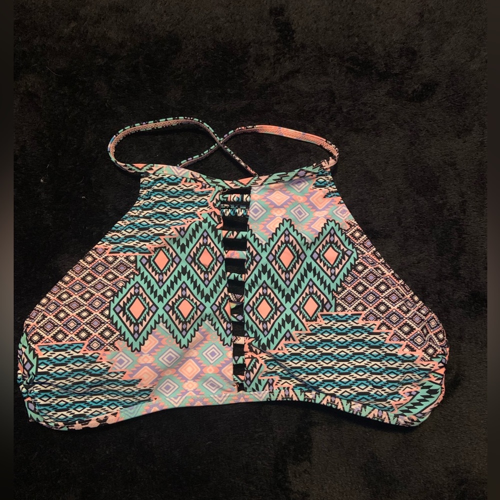 Colorful swim top